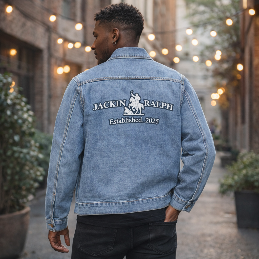 Men's Denim Jacket (Printed)