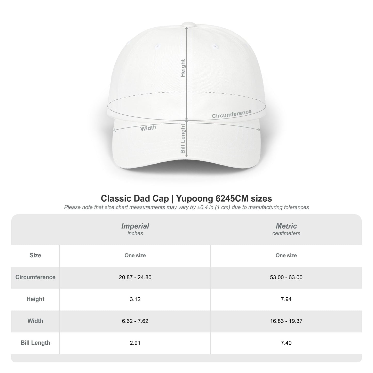 Classic Dad Cap (Embroidery)