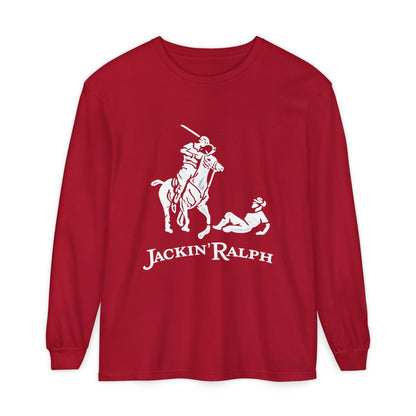 Garment-dyed Long Sleeve T-Shirt (Printed)