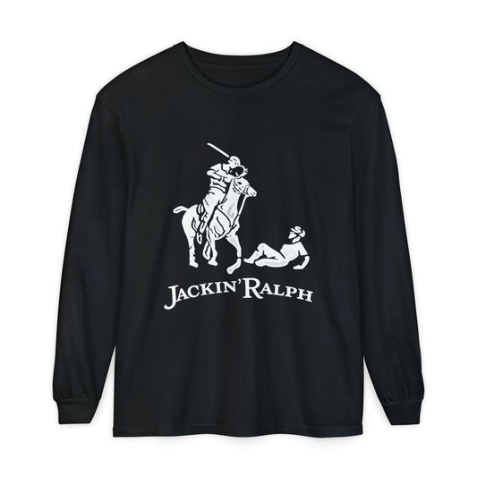 Garment-dyed Long Sleeve T-Shirt (Printed)