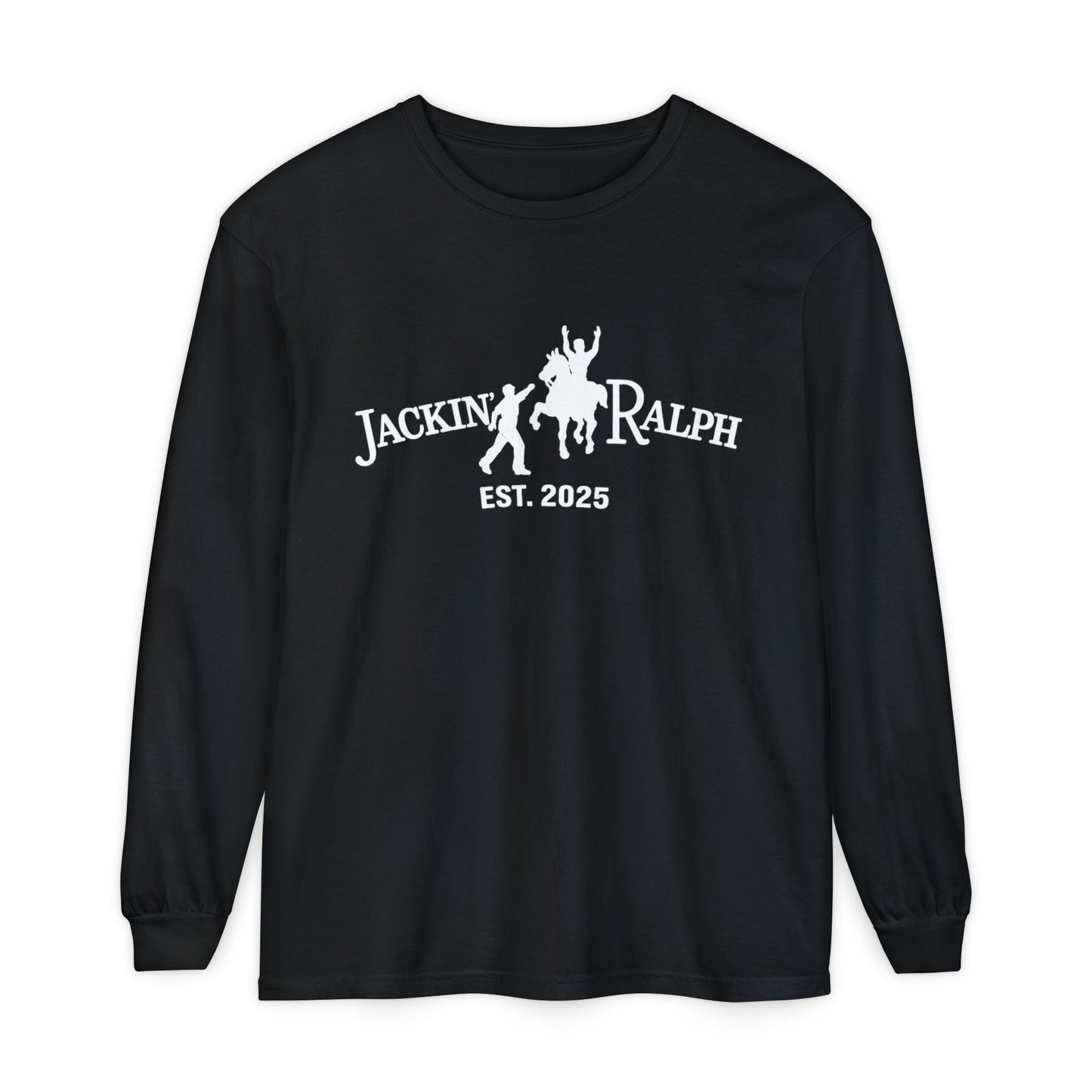 Garment-dyed Long Sleeve T-Shirt (Printed)