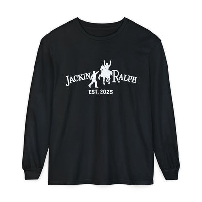 Garment-dyed Long Sleeve T-Shirt (Printed)