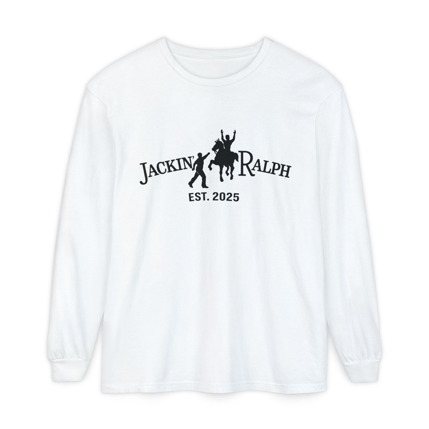 Garment-dyed Long Sleeve T-Shirt (Printed)