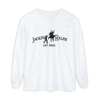 Garment-dyed Long Sleeve T-Shirt (Printed)
