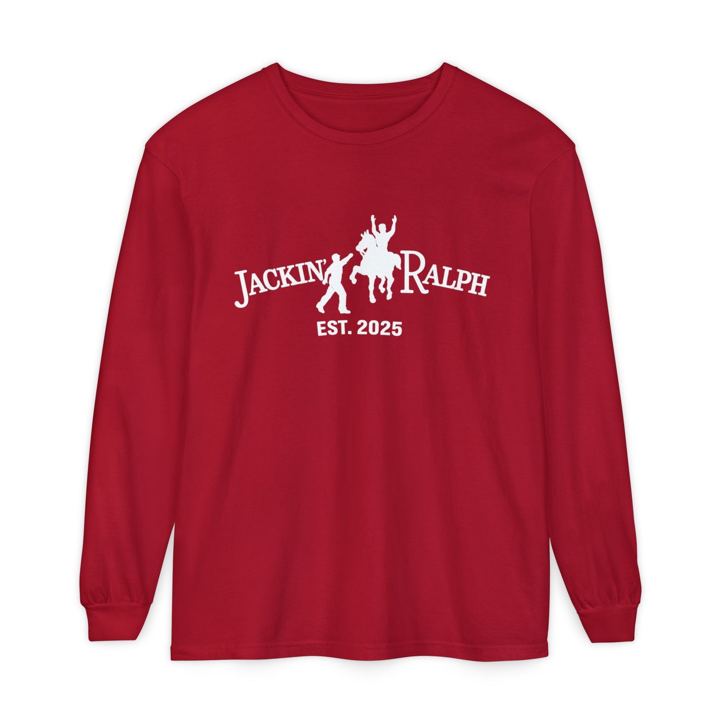 Garment-dyed Long Sleeve T-Shirt (Printed)