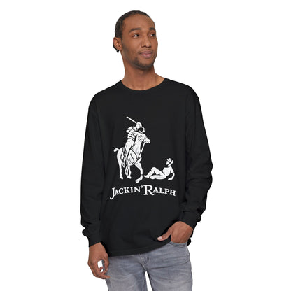 Garment-dyed Long Sleeve T-Shirt (Printed)