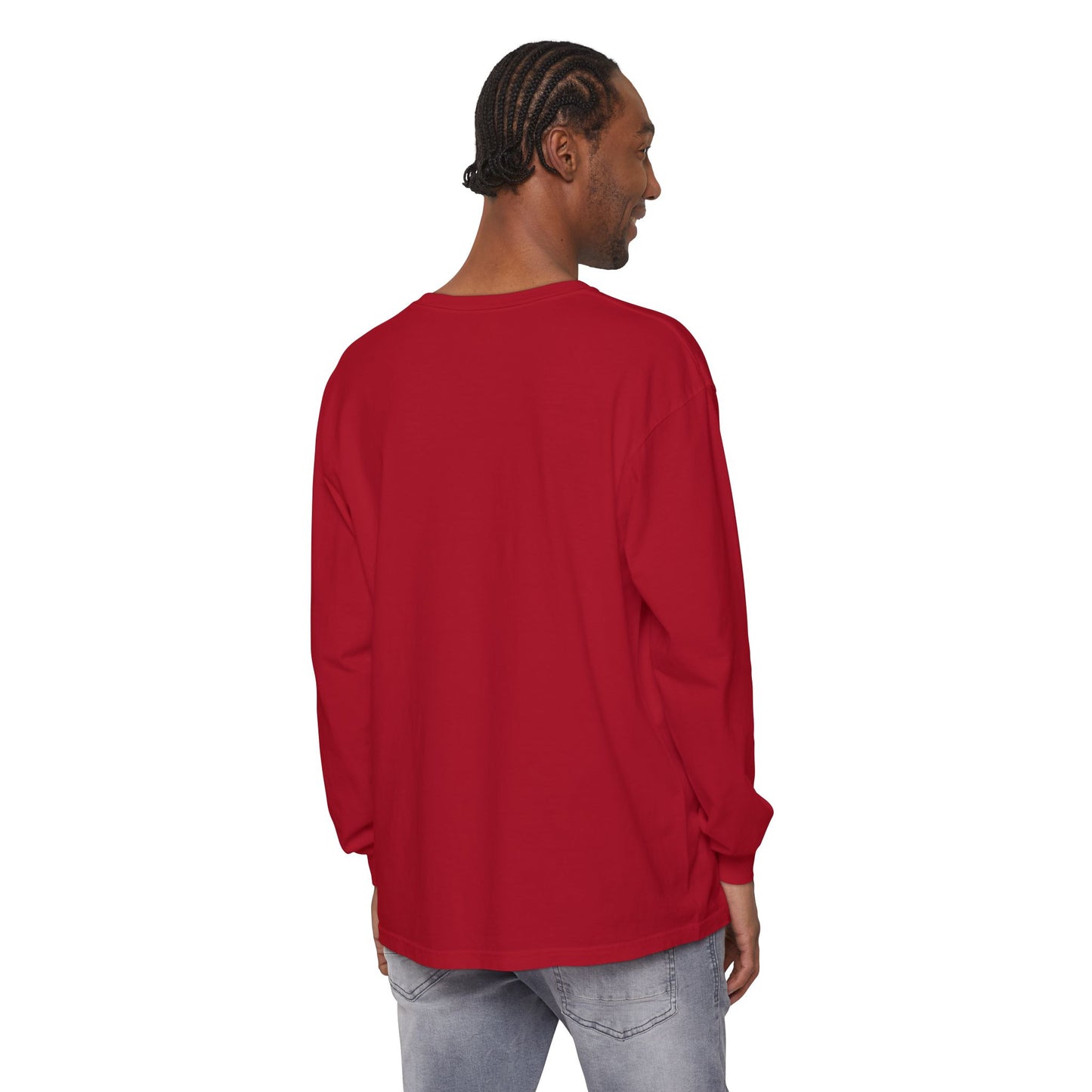 Garment-dyed Long Sleeve T-Shirt (Printed)