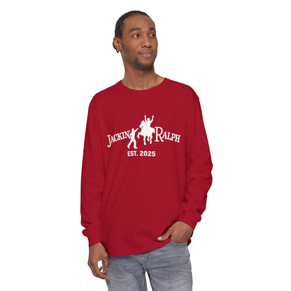 Garment-dyed Long Sleeve T-Shirt (Printed)