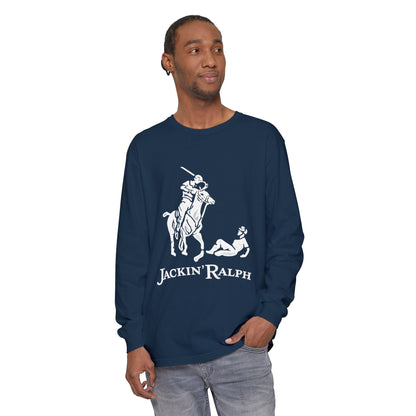 Garment-dyed Long Sleeve T-Shirt (Printed)