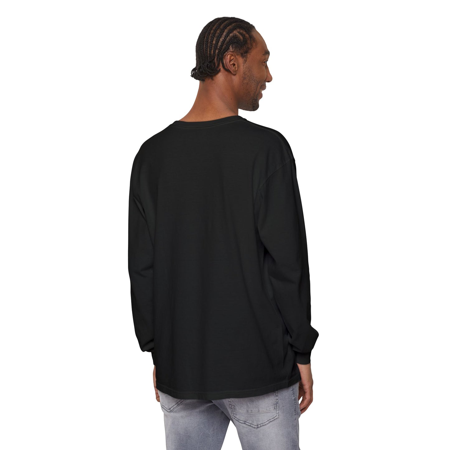 Garment-dyed Long Sleeve T-Shirt (Printed)