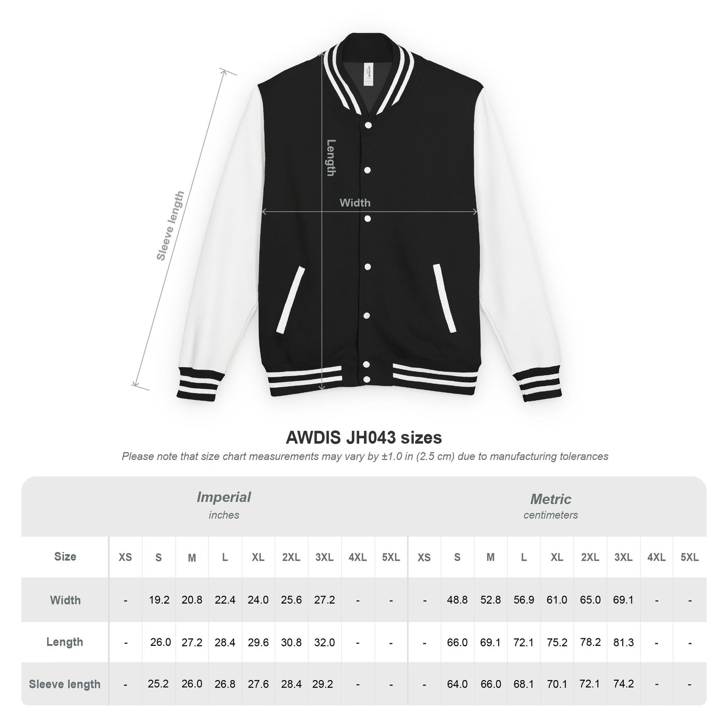 Heavyweight Letterman Jacket (Printed)