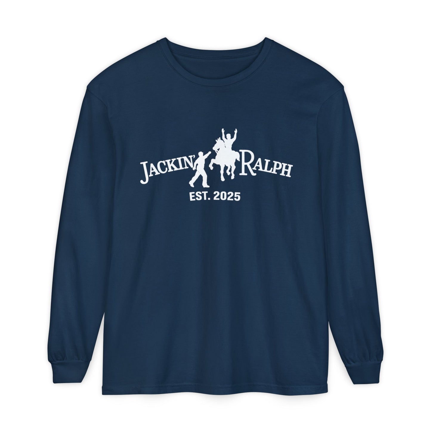 Garment-dyed Long Sleeve T-Shirt (Printed)