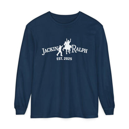 Garment-dyed Long Sleeve T-Shirt (Printed)