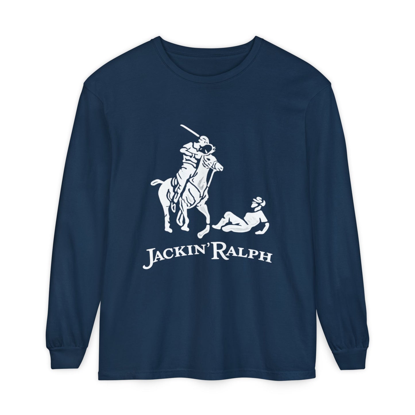 Garment-dyed Long Sleeve T-Shirt (Printed)