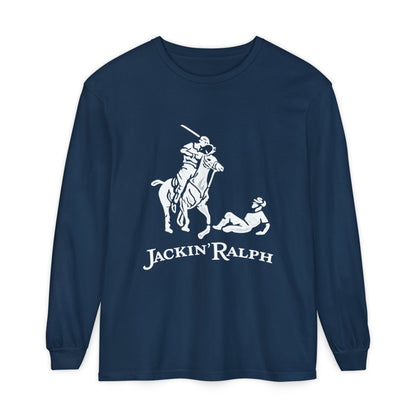 Garment-dyed Long Sleeve T-Shirt (Printed)