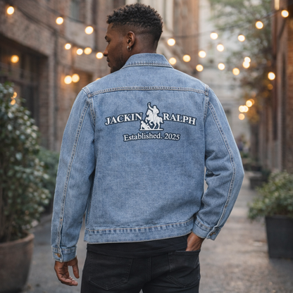 Men's Denim Jacket (Printed)