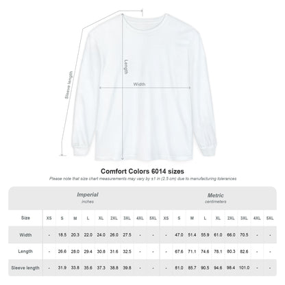 Garment-dyed Long Sleeve T-Shirt (Printed)